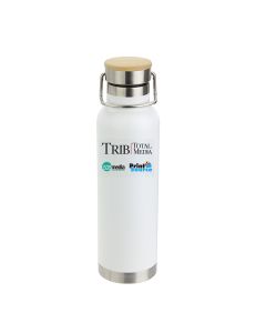 Stainless Steel Bottle with Bamboo Cap